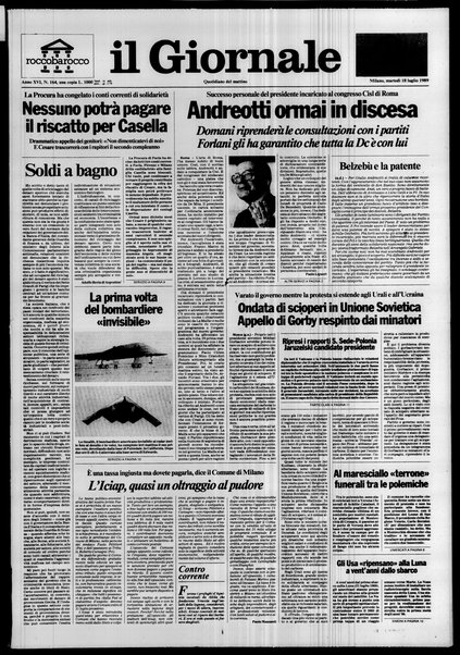 Il giornale : quotidiano del mattino